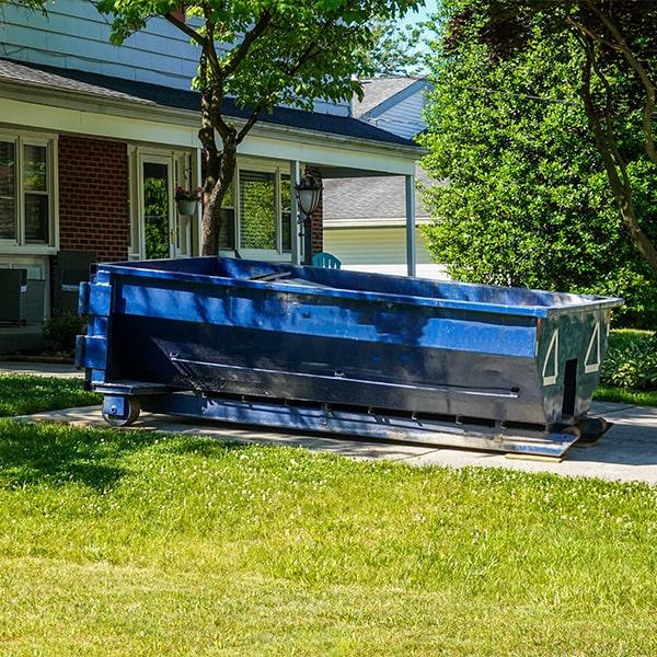 the cost of renting a residential dumpster varies depending on the size and rental period